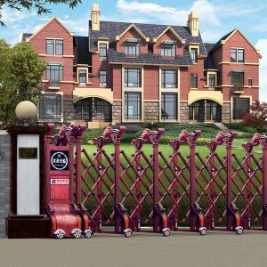 Bodun Automatic Retractable Gate Stainless Steel Telescopic Folding Security