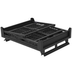 Buy cheap Lockable Pallet Storage Cage Woven Wire Mesh Inter Stackable from wholesalers