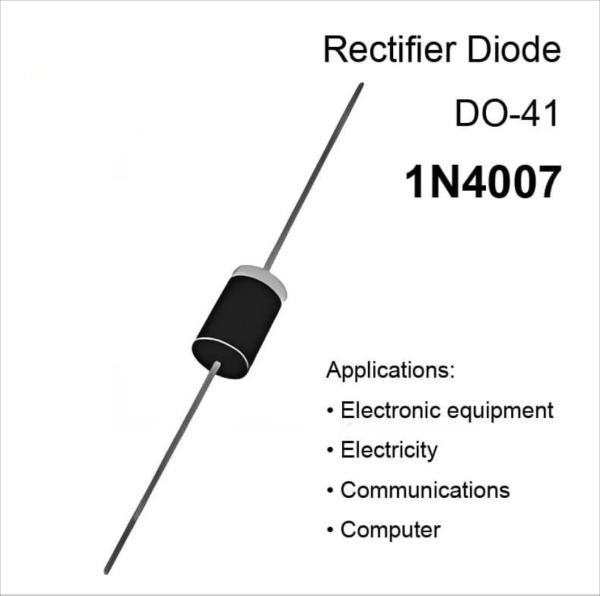 Buy cheap 1N4007 DO-41 Rectifier Diode 1000V 1A Rectifier Diode Manufacturer from wholesalers
