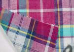 Buy cheap Thin Tulle Cotton Yarn Dyed  Fabric Excellent Color Fastness With Grid Pattern from wholesalers