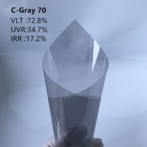 Lightweight Carbon Window Tint Film with 72.8% VLT 17.2% IRR and 34.7% UVR