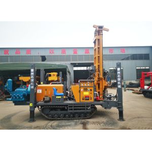 200m Crawler Mounted Borehole Drilling Rig With 3 Meter Drilling Rods By