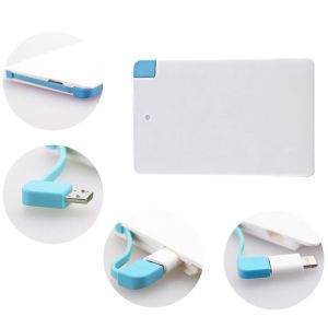ABS 5V1A 2500mah 4000mah Credit Card Power Bank