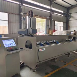 Buy cheap Worktable +-90° turn Aluminum Window Profile CNC Drilling Milling Machinery from wholesalers