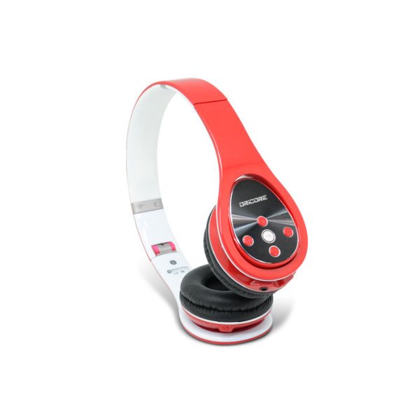Buy cheap Red Tri - fold Over The Head Bluetooth Headphones with APT-X for PC , Cell Phone from wholesalers