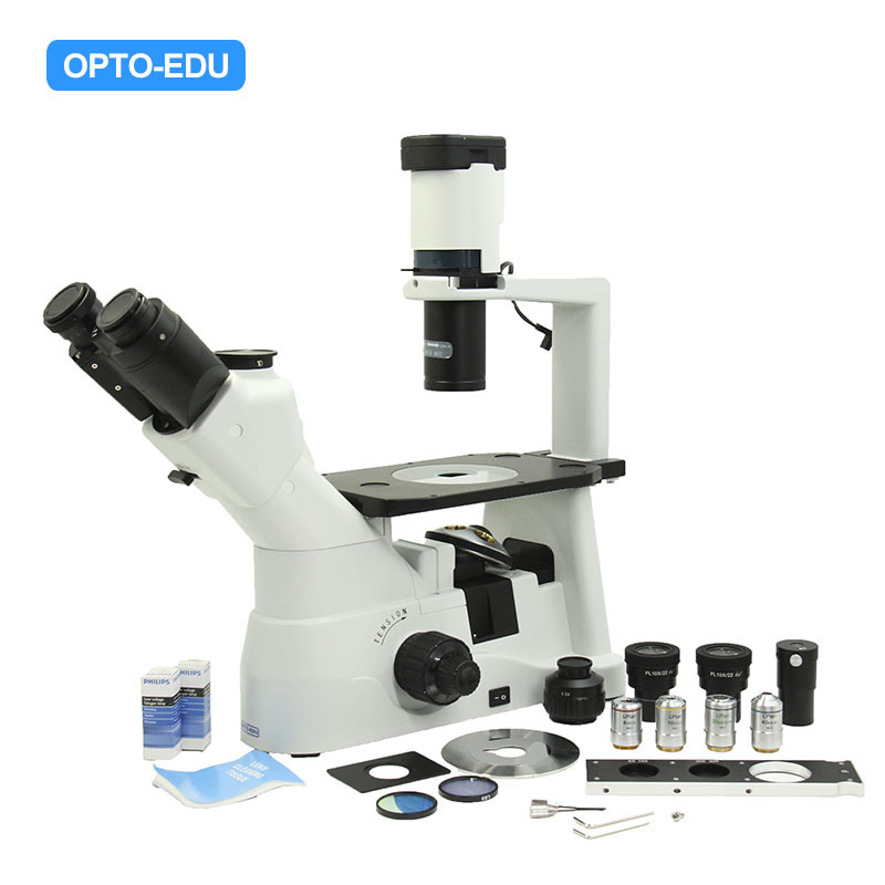 Buy cheap LED Infinity Trinocular Inverted Optical Microscope OPTO-EDU A14.0901 from wholesalers