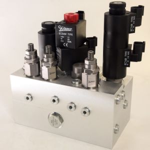 Buy cheap Modular Hydraulic Valve Manifolds Groups Aluminium Manifold Block product