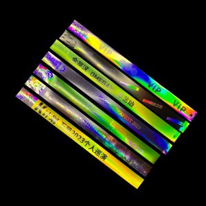 Buy cheap Factory Custom Laser Glitter Wristband Event Concert Festival Neon Rainbow Laser Shiny Laser Promotional Paper Wristband from wholesalers