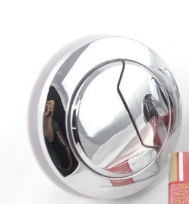 Electroplate Toilet Flush Switch Cistern Button , Dual Flush Toilet Button