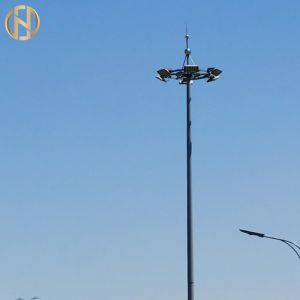 Buy cheap Galvanized 12 Meter High Mast Pole  With Lowering Raising Mechanism from wholesalers