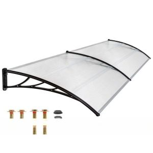 Buy cheap Aluminium Profile Connecting Parts 600*600mm Grey Polycarbonate Canopy from wholesalers