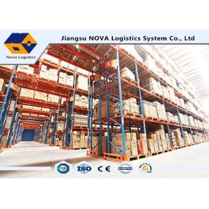 Q235B Hot Rolled Steel Heavy Duty Pallet Racking For Lowering Handling Time
