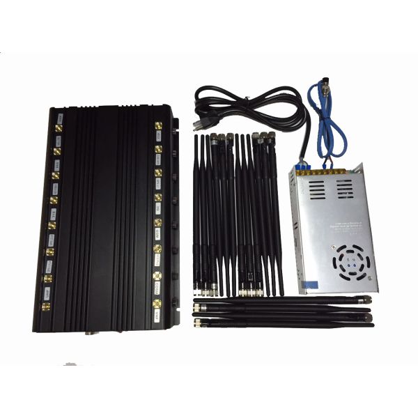 2 Watt Cell Phone Signal Jammer 16 Bands GSM CDMA 3G 4G GPS WiFi Signal EST-502F16