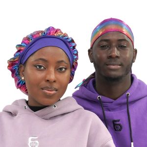 Long Shiny Designer Durags And Bonnets For Men