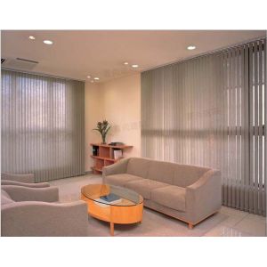 Buy cheap Elegant light control dreamlike curtain grey Shangri la blind vertical with Smart home system app/with manual chain rope product