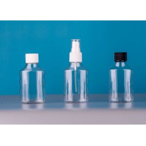 Buy cheap Refillable 130Ml Clear Empty Plastic Bottles With Flip Top Cap from wholesalers