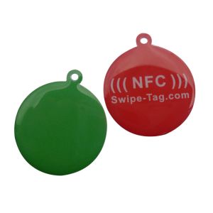 Buy cheap HF NFC NFC213 RFID Disk Tag , QR Code And URL Encoding RFID Pet Tag product