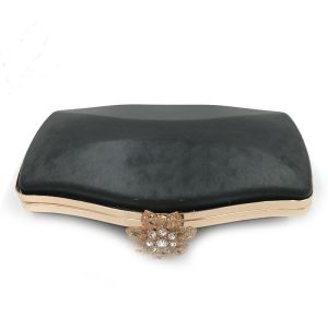 Buy cheap Beautiful diamond leaf locks decorative purse box clasp iron metal frame with gold from wholesalers