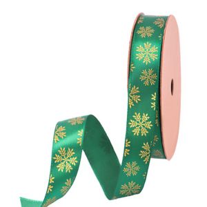 Buy cheap Custom gold foil printed gift polyester satin ribbon with logo from wholesalers