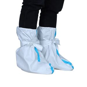 Dust Proof Plastic Overshoes Disposable Thicken Non Woven Material