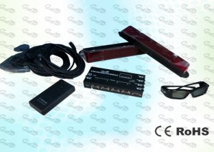 Encrypted and Unencrypted adjustable 3D Cinema IR Sync kit for professional 3D