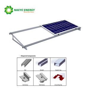 Flexibility Solar power brackets Metal Roof Solar Mounting Systems Suitable For