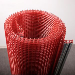 Tensioned Hook Polyurethane Screen red wire screen mesh with hooks no blind