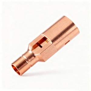 Buy cheap Phosphor Bronze Connector Precision CNC Machining China Custom Electrical Terminal Component Manufacturing from wholesalers