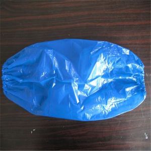 China Blue ISO13485 15mic Disposable Plastic Arm Sleeves on sale