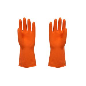 Buy cheap Beautiful Waterproof Rubber Work Gloves , Chemical Resistant Latex Gloves from wholesalers