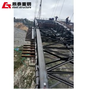Light Weight Steel Truss Bridge Large Span Building Metal Frame