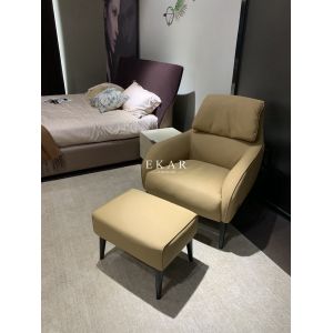 Buy cheap Living Room Upholstery Modern Arm Fabric Leisure Chair With Ottoman from wholesalers
