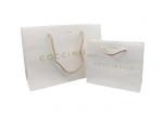 Buy cheap White Personalised Paper Bags / Custom Shopping Bags Embossing Logo from wholesalers