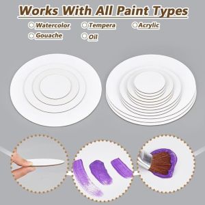 Buy cheap Matte Finish Round Painting Canvas Panel , Drawing Canvas Board For Oil Painting from wholesalers