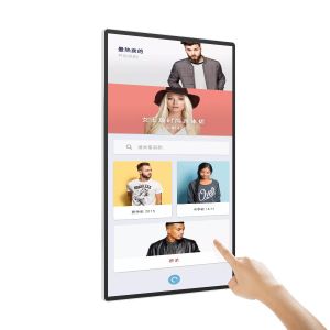 Buy cheap 65inch 4K Ultra HD Wall Mounted Digital Signage With 4mm/10mm Spliced Edges And Infrared Touch Panel from wholesalers