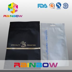 Flat three sides sealed mylar foil zipper with hange hole