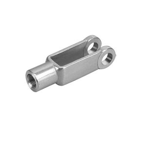 Buy cheap Low Resistance Push Pull Cable End Fittings Steel Clevis Thread 1/4 - 28 RH U Fork from wholesalers
