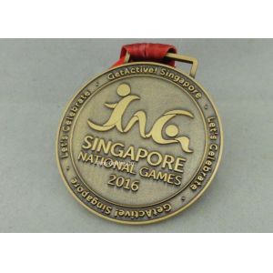 Buy cheap Zinc Alloy Die Casting Sport Medals , Customized Running Medals By Stamping from wholesalers