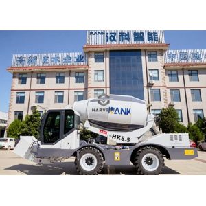 5.5m3 Self Loading Mixer HK5.5 Rear Wheels Steering with 115kw engine