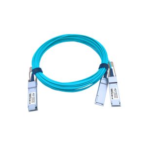 Buy cheap 200G QSFP56 To 2X100G QSFP56 AOC Active Optical Cable 3.3V Plug To Plug Cable product