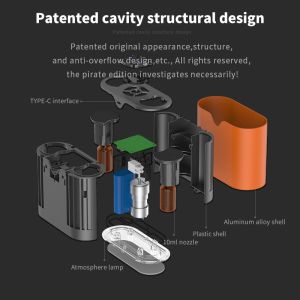 HOMEFISH Pure Aroma Diffuser Waterless Atomizing Diffuser Double nozzle design