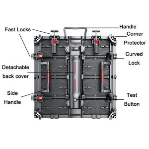 High Precision Outdoor Rental Screen with Die-Casting Aluminum and High Flatness