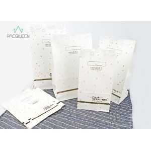 Buy cheap Side Gusset White Greaseproof Paper , Flat Bottom Bag Without Handle from wholesalers