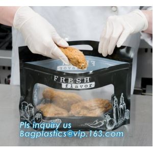 Buy cheap Anti Fog Function Plastic Zipper Roasted Chicken Packaging Bag, slide zipper hot chicken bags/ roasted chicken plastic p from wholesalers