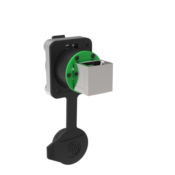 Buy cheap Outdoor IP65 Rated 8-Pin Network Bridge RJ45 Connectors Socket 8 Core Male Signal Chassis Connector 8-Pin RJ45 Connectors from wholesalers