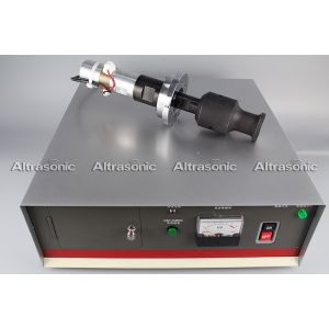 Buy cheap 20Khz Ultrasonic Oscillator Transducer With Booster Flange Titanium Sonotrode from wholesalers