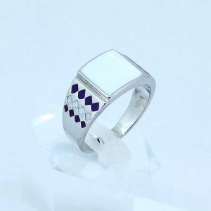 Buy cheap stainless steel ring with different color enamel LRX18 from wholesalers
