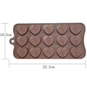 Buy cheap LFGB Custom Chocolate Molds Heart Shaped Mousse Cake Silicone Mold from wholesalers