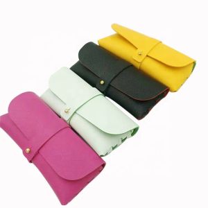 Oem Service Spectacle Glasses Case Leather Eyeglass Pouch Low Moq