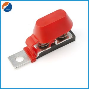 Max 58V DC 30A to 500A M8 5/16'' Dual Stud MRBF Battery Terminal Fuse Block for